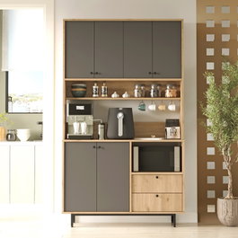 Hanah Home Armario multiusos RE7-SA Roble y Antracita